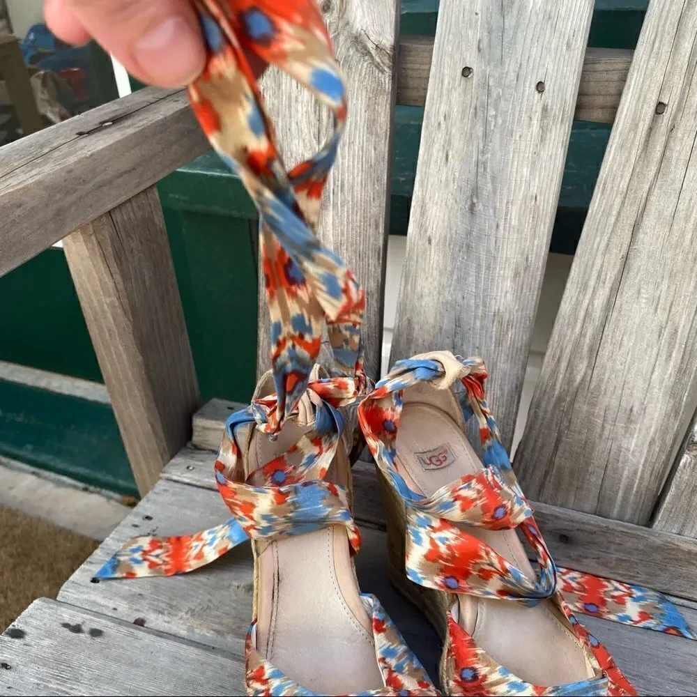 UGG Women's Lucianna Espadrille Sandals - Santorini Ikat 5.5